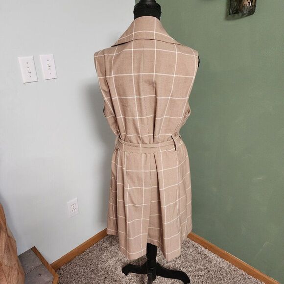 TOMMY HILFIGER Windowpane Belted Vest - Picture 5 of 6